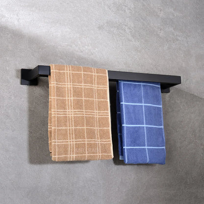 Matte Black Bathroom Hardware 304 Stainless Steel Towel
