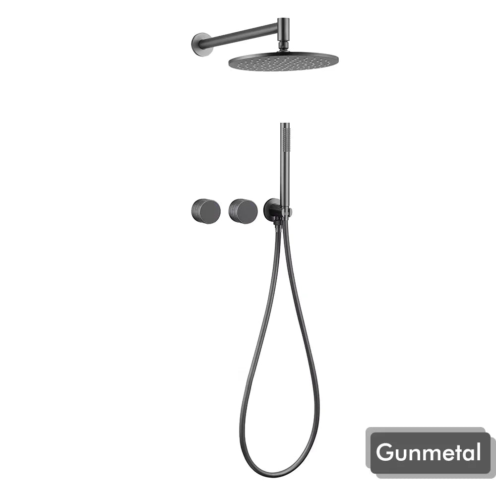 Gunmetal Shower Faucet Or Ways Concealed Box Bathroom