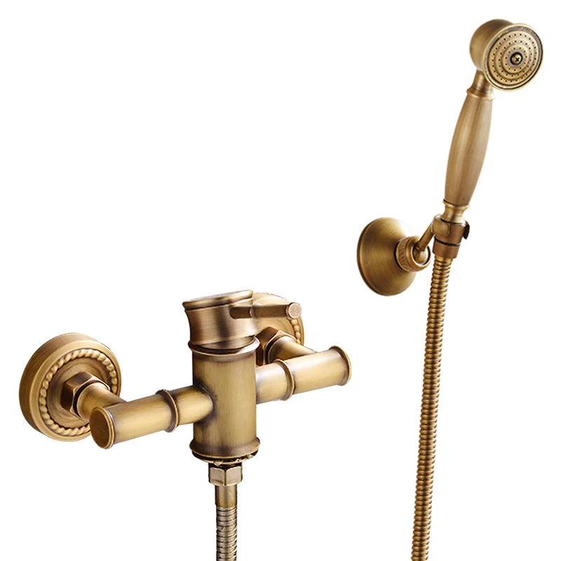 Antique Bathroom Shower Faucet Cold Bathtub Mixer Crane