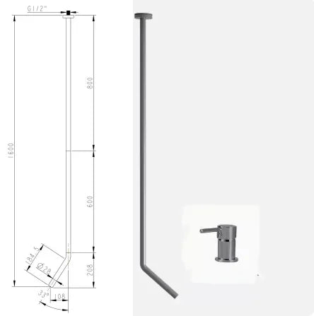 Ceiling Faucet Wall Style Bathroom Mixer Cold Ceiling