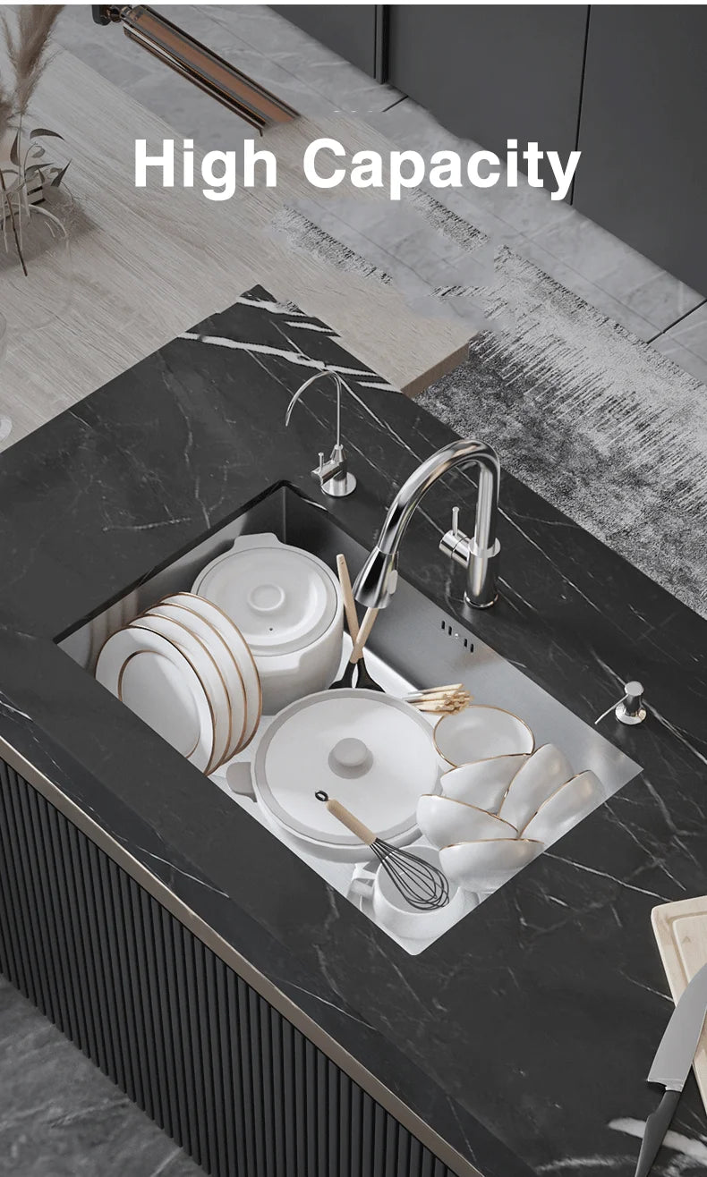 304 Stainless Steel Sink Bowl Basin Undermount Handmade
