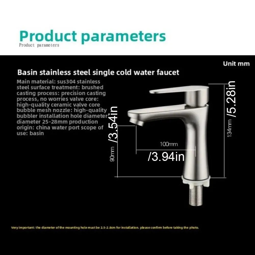 Handle Stainless Steel Faucet Anti-Leakage Multi Functional