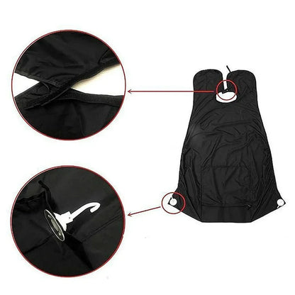 1-6pcs Men Beards Shaving Aprons Creative Wall Mirror