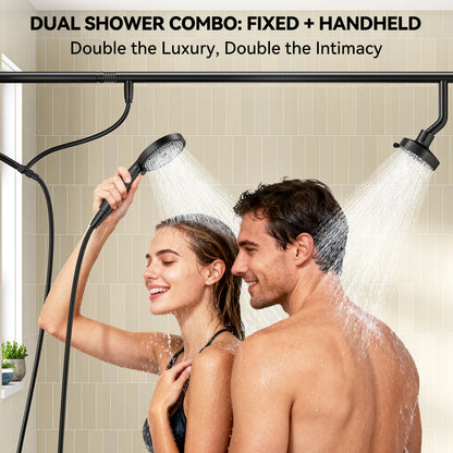 Tandem Shower Head Couples Dual Shower Head Handheld