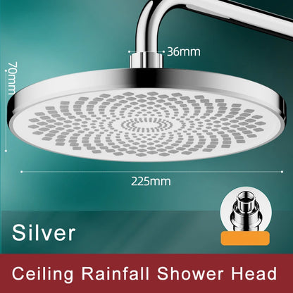 9/10 Inch 360 Swivel Rain Shower Head Internal