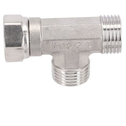 G1/2 Way T-Adapter Bathroom Shower Faucet Water Splitter