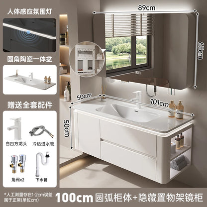 Led Light Ensuite Bathroom Cabinet Basin Designs Mirror