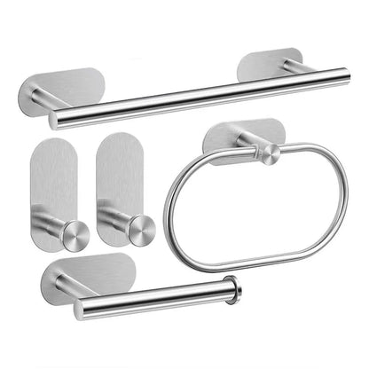 No Drilling Stainless Steel Towel Bar Paper Holder