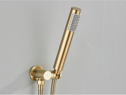 Poiqihy Golden Handshower Head 150cm Stainless Steel Shower