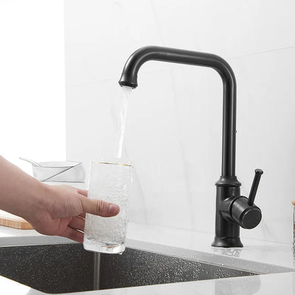 Brass Faucet Ceramic Handle Deck Mount Bathroom Basin