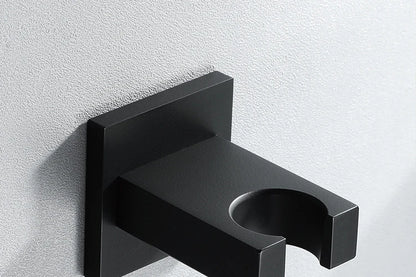 Wall-Mounted Shower Base Chrome Black Gold Square Hand-Held
