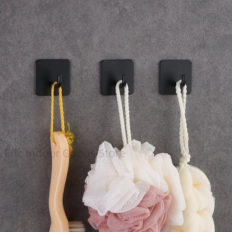 4pcs Strong Adhesive Wall Hook Sticker Hanging Coat
