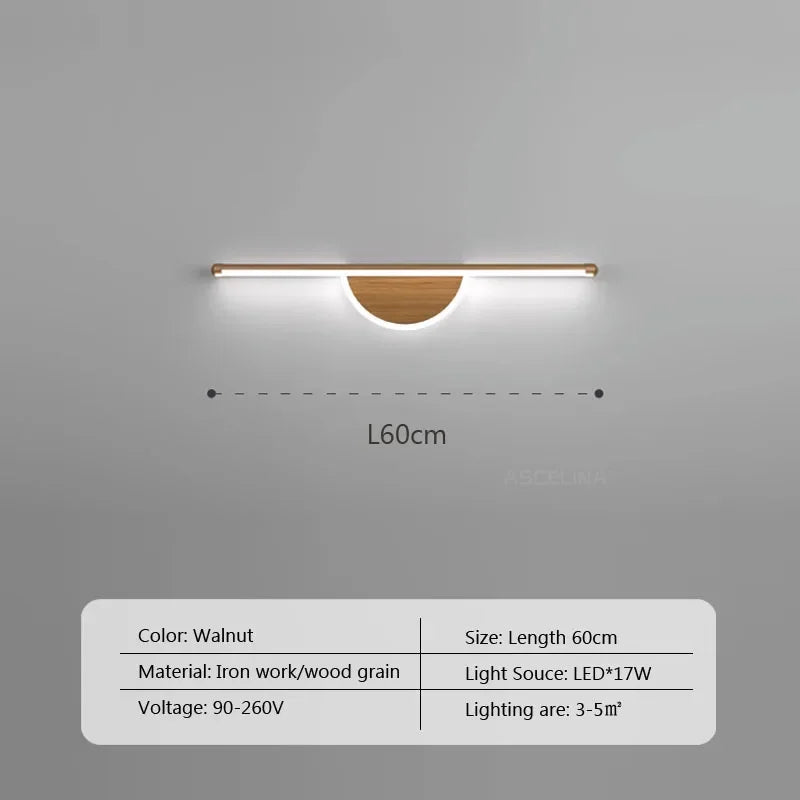 Modern Led Wall Lamp Bathroom Mirror Line Sconce