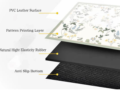 American Floor Mats Pvc Leather Waterproof Doormat Anti-Slip