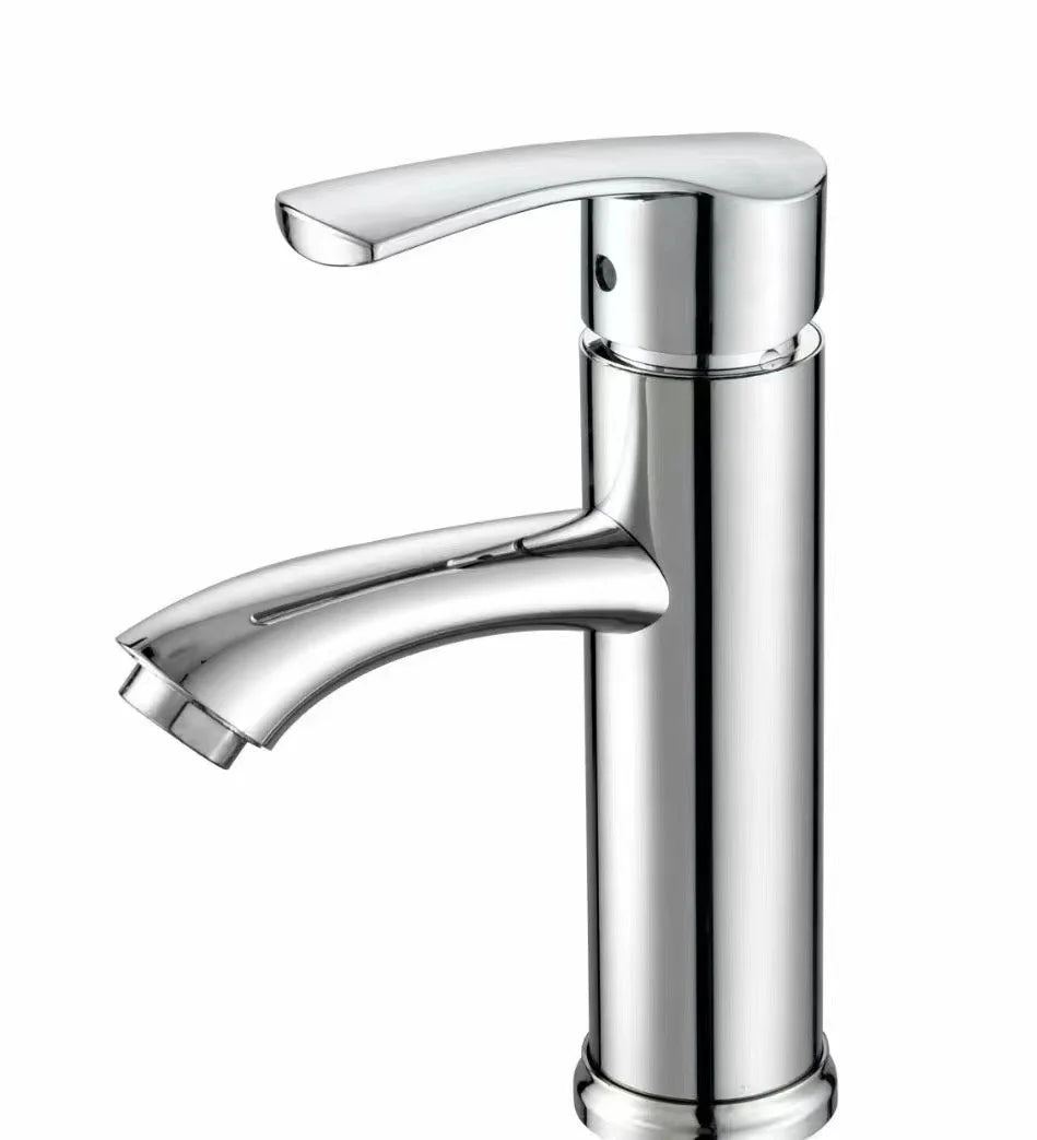Bathroom Sink Faucet Cold Function Accessory Setsilver Basin