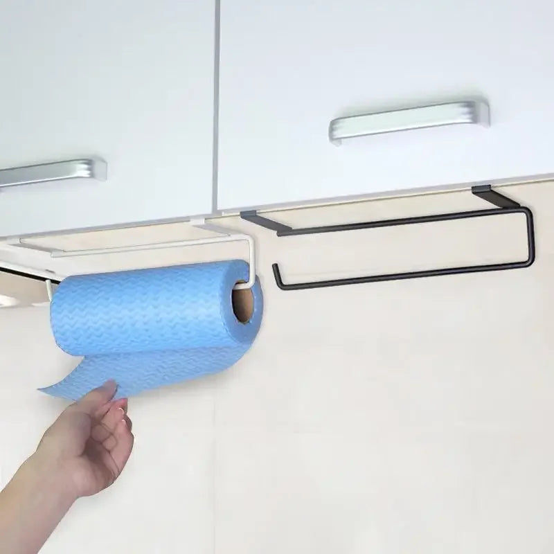 Storage White Black Toilet Shelf Paper Roll Rack