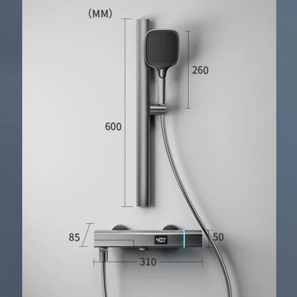 Temperature Display Bathtub Faucet Shower Complete Faucet Cold