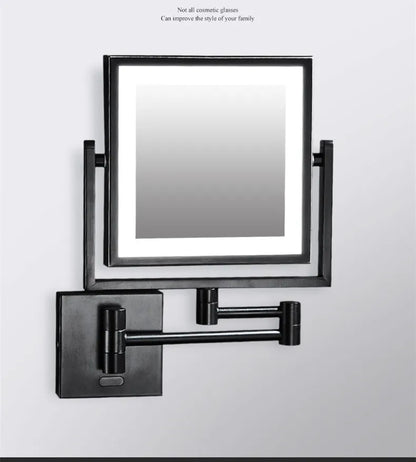 Led Bathroom Mirror 3x Magnifying Dual Arm Extendable