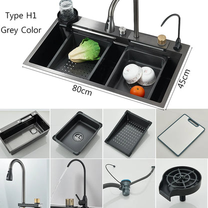 Brushed Nickel Stainless Steel Sinks Recessed Sinks Taps