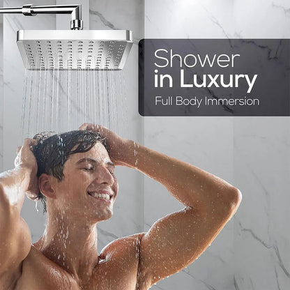 Inches High Pressure Rain Shower Head Arm 1min