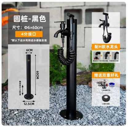 Garden Irrigation All-Copper Faucet 304 Stainless Steel Square