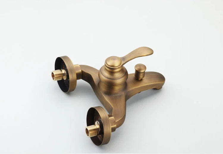 European Style Antique Retro Bathroom Shower Faucet Copper