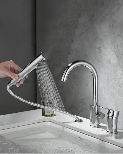 Bathroom Bathtub Shower Faucet Swivel Tub Spout Handhold