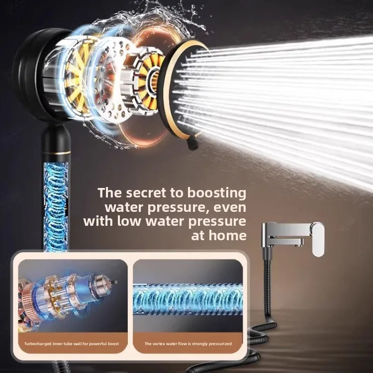High Pressure Filter Shower Head Chlorine Removal Skin