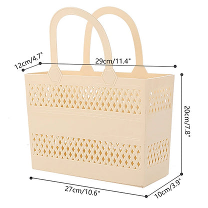 Shower Caddy Basket Handles Large Capacity Drainage Box
