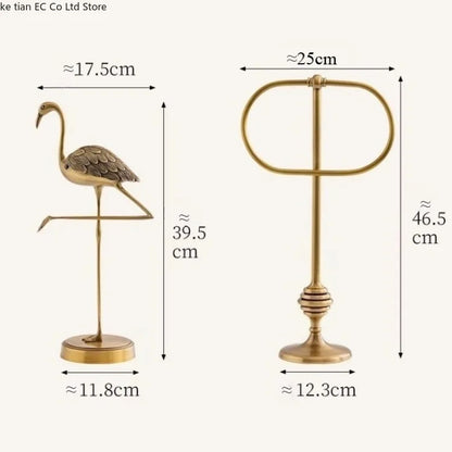 Brass Towel Bars Hand Towel Holder Vertical Non