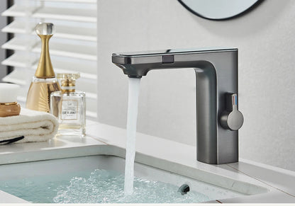 Touchless Sensor Basin Faucet Brass Smart Digital Display