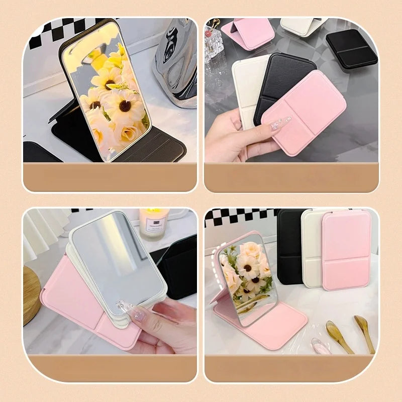 1pc Mirror Makeup Mirror Folding Mirror Girl Makeup