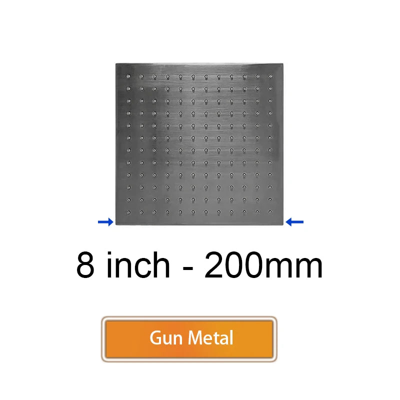 Brass Square Rain Shower Head Quality Bathroom Bath