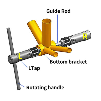 Ztto Steel Bicycle Bottom Bracket Thread Tapping T47