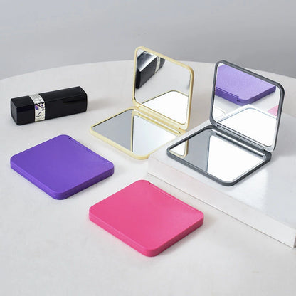 2-Face Makeup Mirror Square Cute Girl Gift Hand