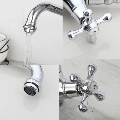 Kemaidi Golden Bathroom Basin Sink Faucet 360 Swivel