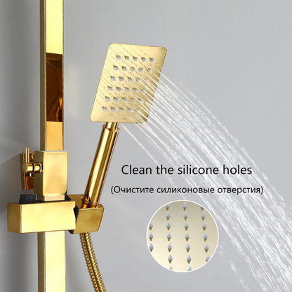 Oxg Golden Thermostatic Shower Faucet Bathroom Faucet Digital