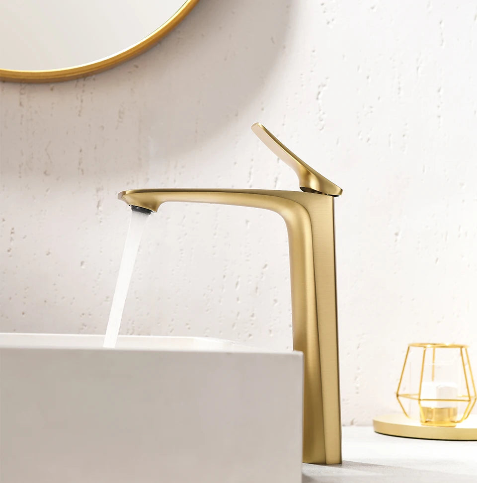 Vgx Luxury Gold Bathroom Faucets High Basin Mixer