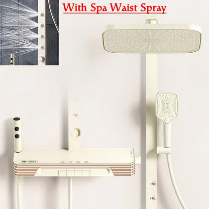 Back Spray Piano Digital Bathrooom Shower System Cold