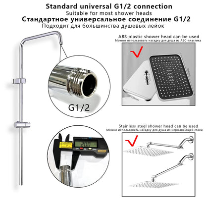 Standard Universal Bathroom Shower Faucet Tube Bathtub Shower
