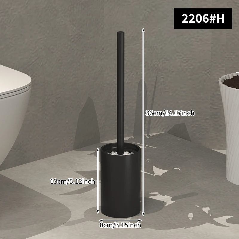 Bathroom Toilet Brush Holder Cleaning Plastic Floor Standing