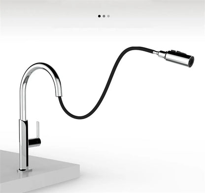 Brushed Gold Pull Out Faucet Sus304 Sink Faucet