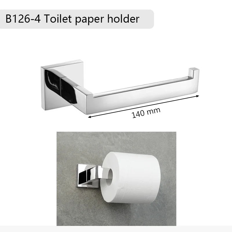 Stainless Steel Bathroom Hardware Mirror Chrome Polished Towel