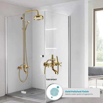 Zappo Antique Shower Wall Bathroom Bath Shower Faucet