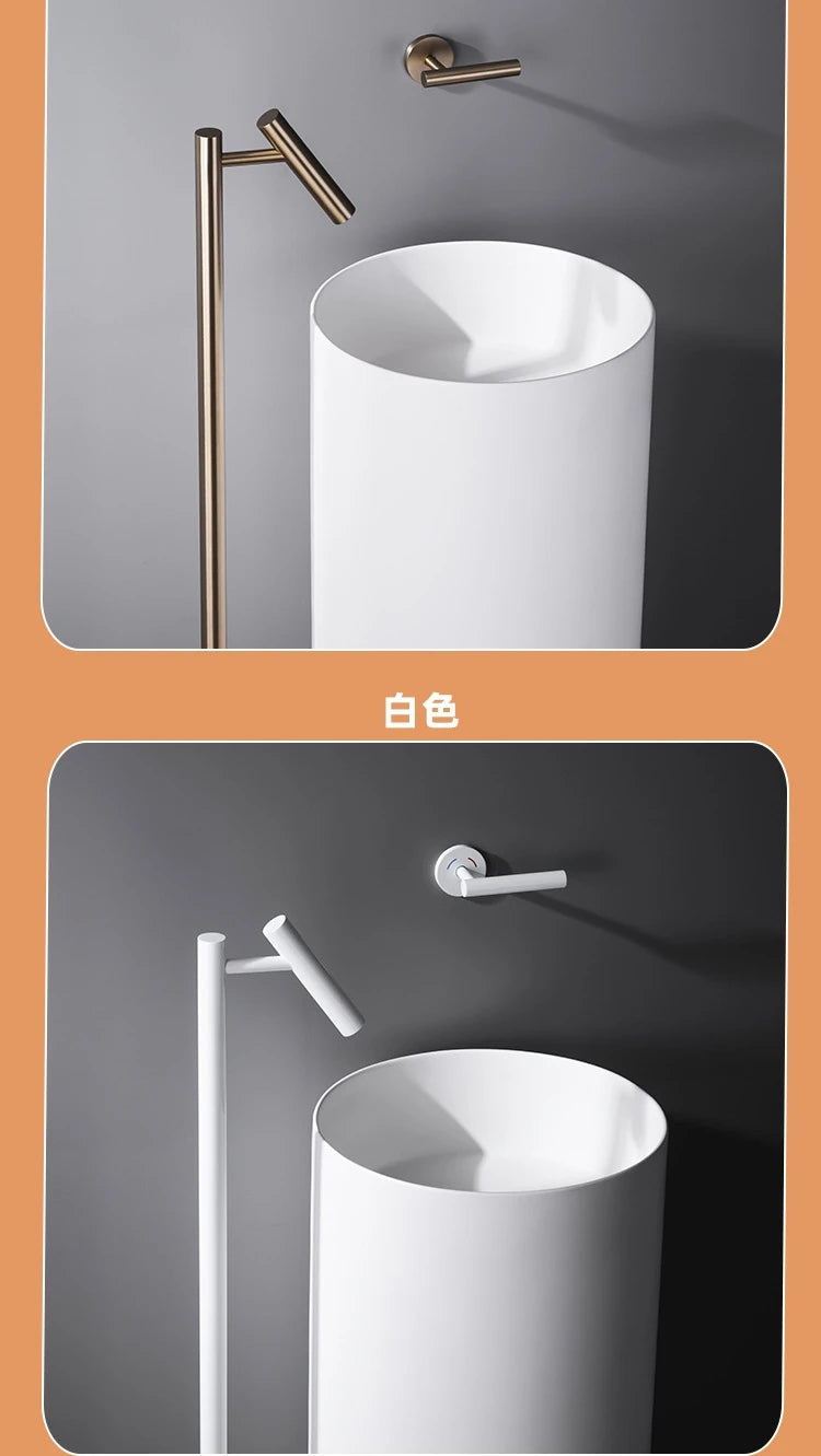 Floor Standing Bathroom Faucet High Tall Basin Tap