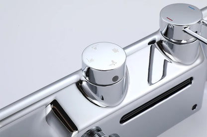 Vgx Luxury Chrome Shower System Four-Function Bathroom Shower