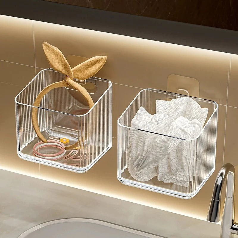 Shower Shelves Adhesive Clear Acrylic Bathroom Shower Caddy