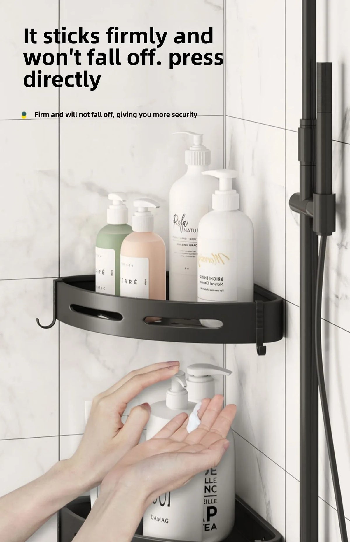 Bathroom Shampoo Holder Shower Caddy Shelves Storage No