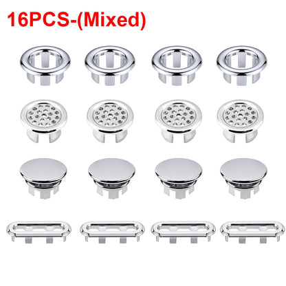 1-20pcs Round Basin Overflow Cap Sink Drain Cover