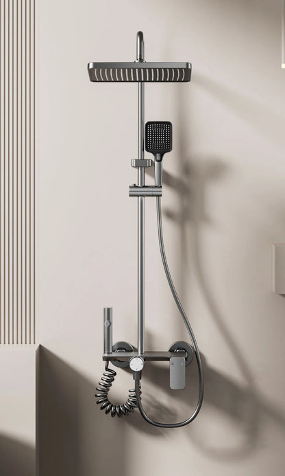 Bathroom Shower System Rotary Knob Cold Water Pressurize